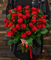 Изображение товара Букет троянд 31 шт. червона місцева